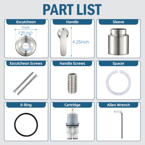 Shower Trim Compatible with Delta Shower Trim Kit T13010