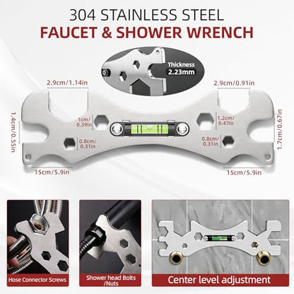 Plumbing Tool and Faucet Wrench Set