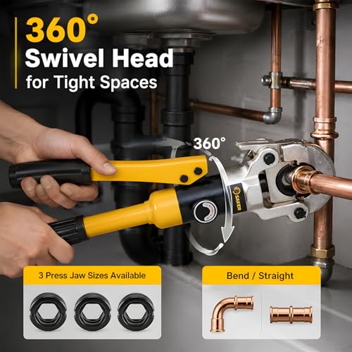 Copper Pipe Crimping Tool with 1