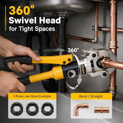 Copper Pipe Crimping Tool with 1