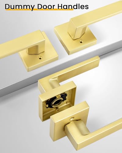 Gold Door Handle Interior Square Door Handle MS8012 NEW