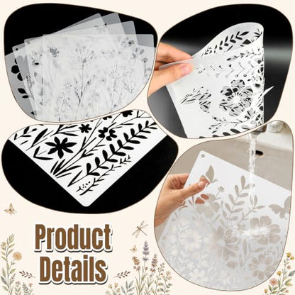 Large Wildflower Stencils 9&20