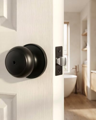 Matte Black Door Knobs (Black)