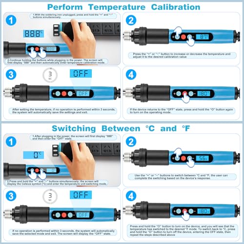 90W Digital Soldering Iron Kit