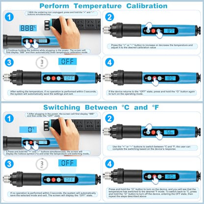 90W Digital Soldering Iron Kit