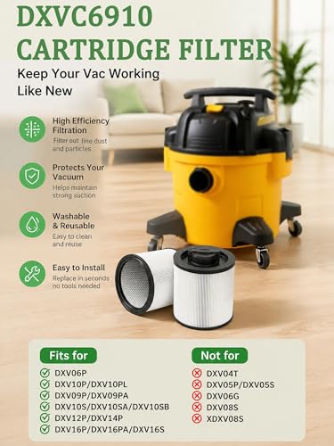 DXVC6910 Filters for Dewalt 6