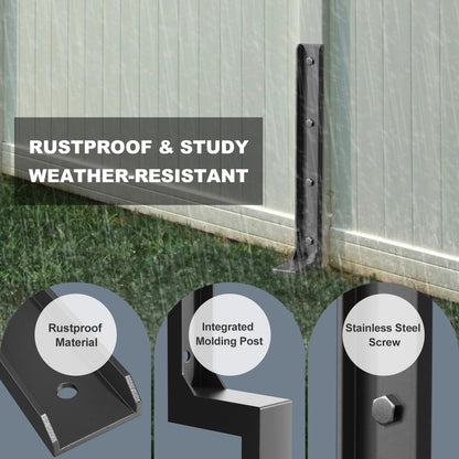 2 Pack Fence Post Repair Kit