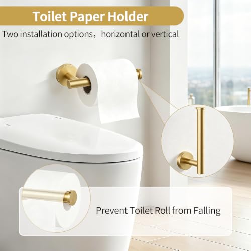 5 Piece Bathroom Accessories Set 24 Inch Bathroom Towel Bar
