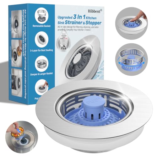Upgraded 3 In 1 Sink Strainer
