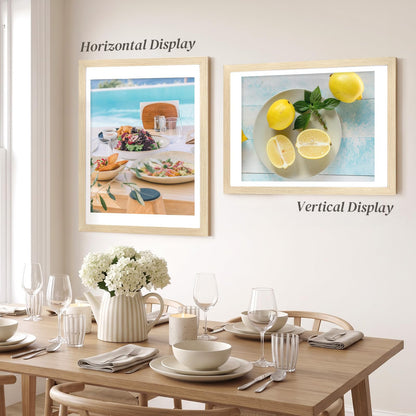 24 Pack 18x24 Frame 18 x 24 Poster Frame Natural Light Oak Solid Wood (White Oak / 18x24)