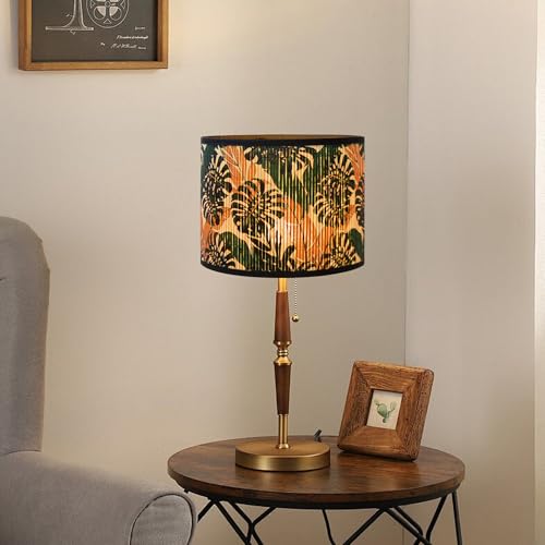 Bamboo Lamp Shade With Tropical Plants Chandelier Covers
