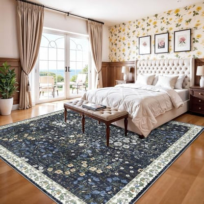 10x10 Square Area Rug Living Room (Blue / 10x10)