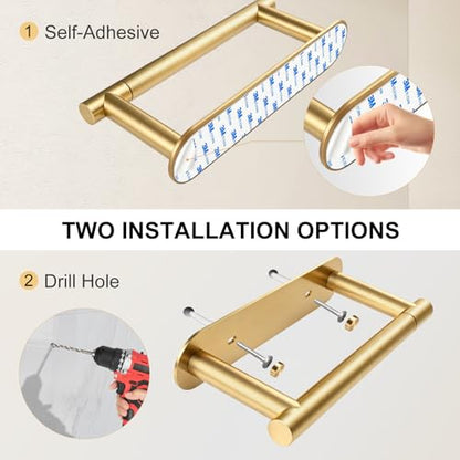 Toilet Paper Holder Adhesive or Screw