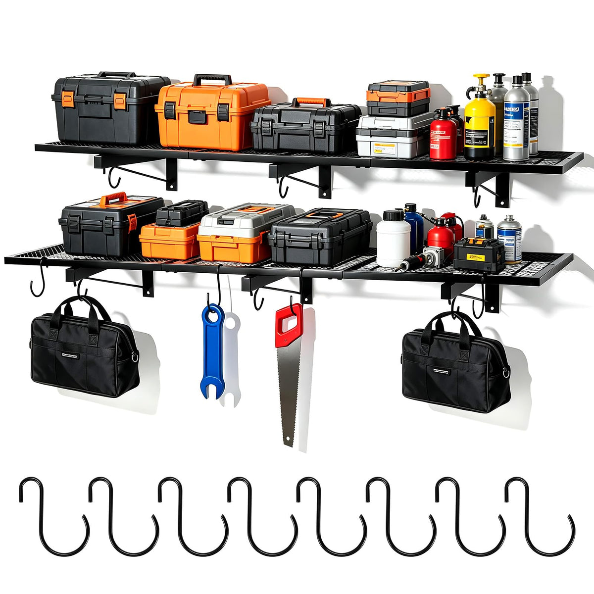 2 Pack Garage Wall Shelving (C-2 PACK)
