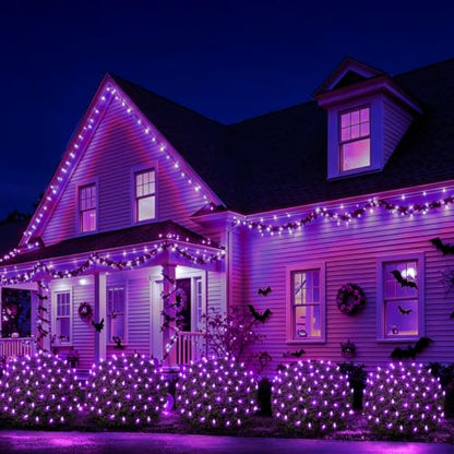 2 Pack 120LED Net Lights Outdoor