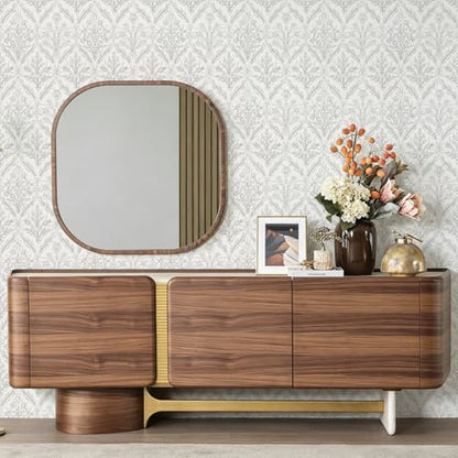 Peel and Stick Wallpaper Vintage Boho Beige Leaf Contact Paper Floral Thicken Self Adhesive Decorative Flower Peel and Stick Wallpaper Removable for Bedroom Bathroom Cabinets Botanical Roll