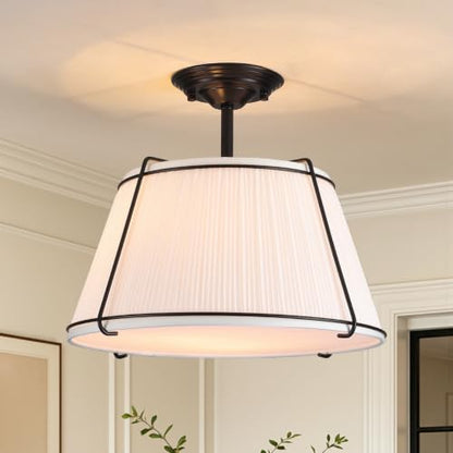 Semi Flush Mount Ceiling Light 16" for Living Room