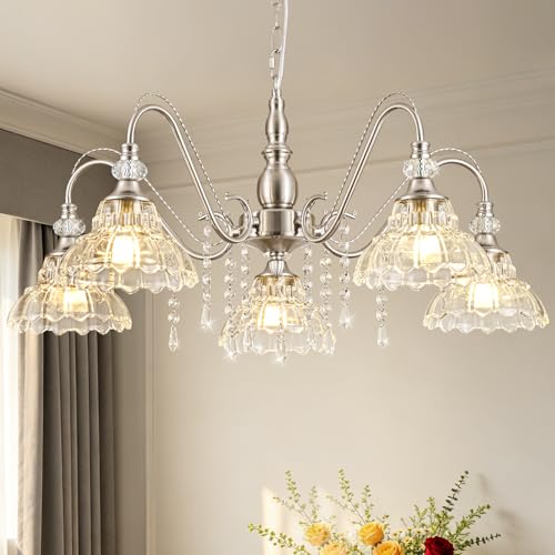 Chandelier with Flower Shade