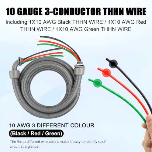 1 2 Inch 3 Conductor 10 Gauge Electrical Wire