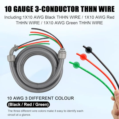 1 2 Inch 3 Conductor 10 Gauge Electrical Wire