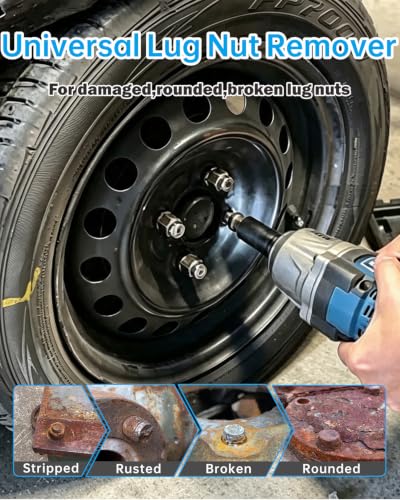 Bolt Nut Extractor Set Impact Lug Nut Removal Extractor Tool
