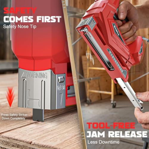 Cordless 2" Brad Nailer Compatible with Dewalt 20V Battery