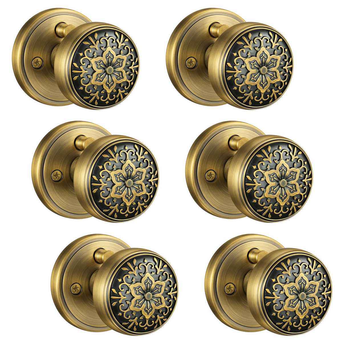 Brass Door Knobs (Brass)