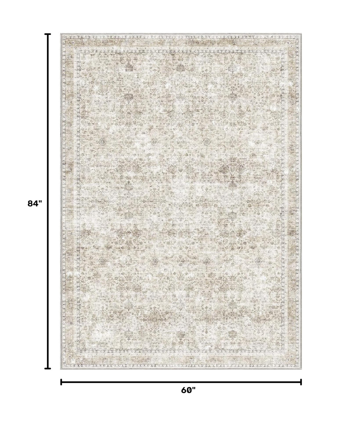 5x7 Area Rugs (Beige / 5' x 7' (Rectangular))
