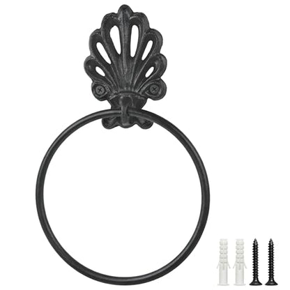 Rust Vintage Cast Iron Solid Towel Ring