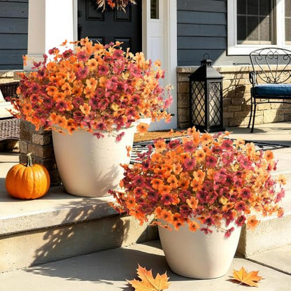 Artificial Fake Plants Flowers for Outdoor Outside Spring Summer Decoration