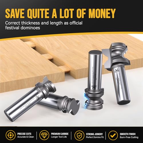 Domino Tenons Router Bits for DF500