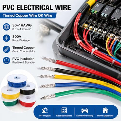30 AWG Stranded Hook Up Wire Kit