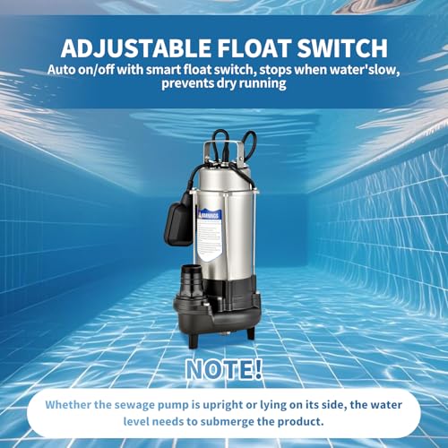 1HP Submersible Sewage Grinder Pump