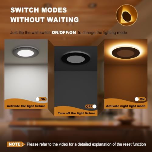 5CCT Recessed Light with Night Light