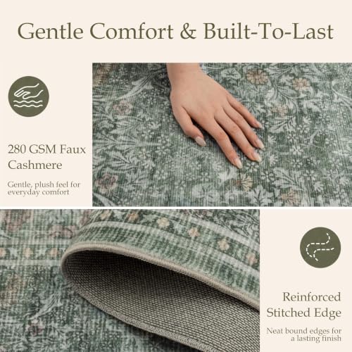 8x10 Area Rugs for Living Room (Moss Green / 8' x 10' (Rectangular))