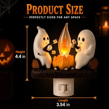 Cute Ghost Campfire Night Light