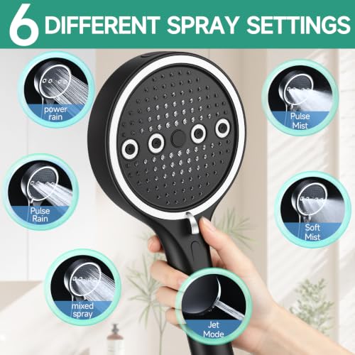 6 Mode High Pressure Handheld Shower Head