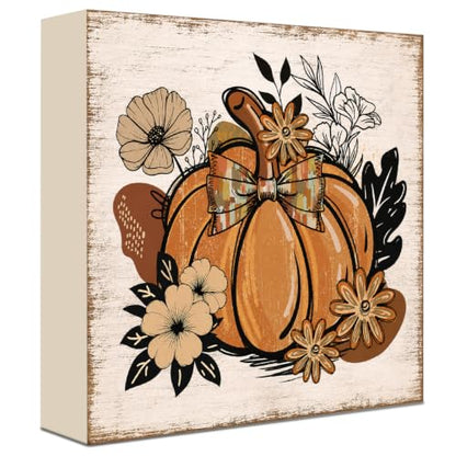 Fall Decorations for Home Wood Sign Fall Decor Shelf Decor