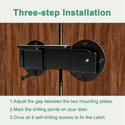 Flip Gate Latch Lock with Padlock Hole