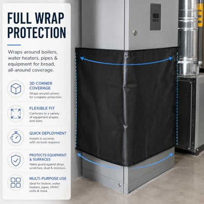 39''x32'' Magnet Welding Blanket Flame Protector for Soldering and Brazing
