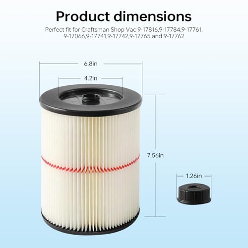 17816 Filter for Craftsman Shop Vac (17816-2P)