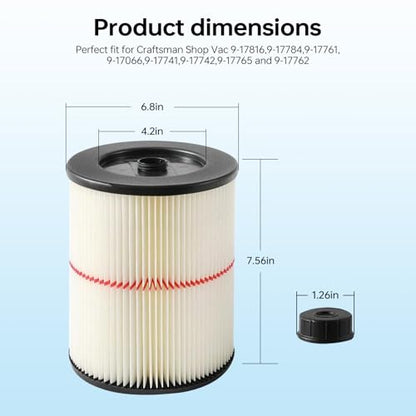 17816 Filter for Craftsman Shop Vac (17816-2P)