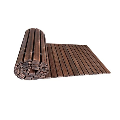 25" W Oversize Wooden Garden Parhway Walkway Outdoor Roll Out Decorative Garden Walkway Non
