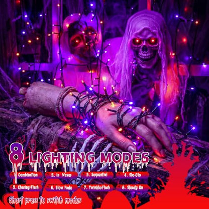 Orange Purple Halloween Lights