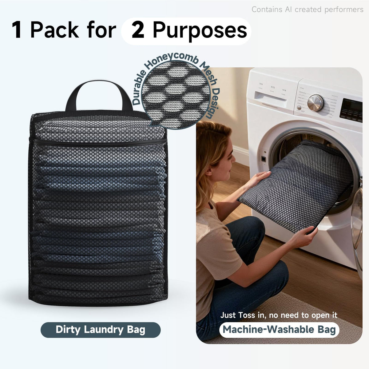 Packing Cubes for Travel (14 Black Flower)