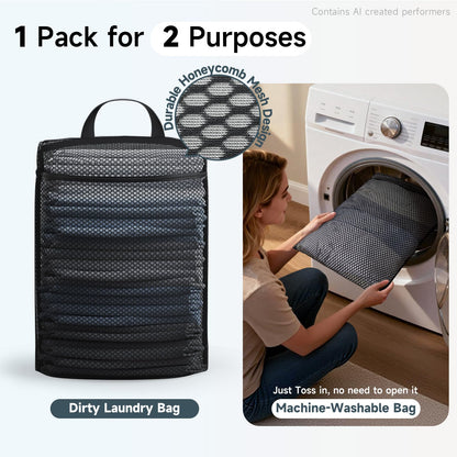 Packing Cubes for Travel (14 Black Flower)