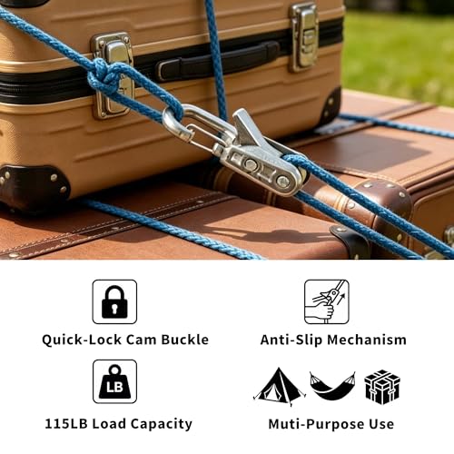 2026 Upgrade Rope Rollers Set Tightening Tool with Tensioner & Nylon Cord