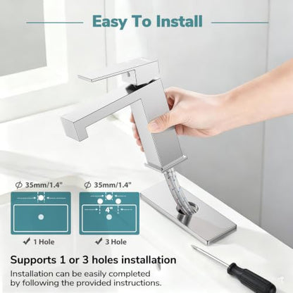 Single Handle Bathroom Sink Faucet