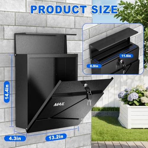 Locking Wall Mount Mailboxes for Outside