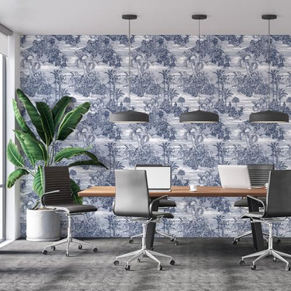 Jungle Peel and Stick Wallpaper Contact Paper Tropical Palm & Tiger Vintage Wallpaper Self Adhesive Removable Decor for Bedroom Cabinet Vinyl Wall Paper